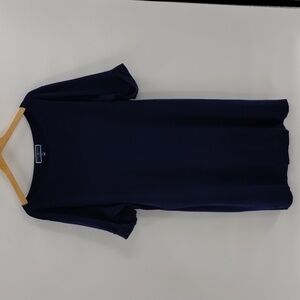 Karen Scott Sport tee shirt dress navy blue size XXL stretch cotton crew neck